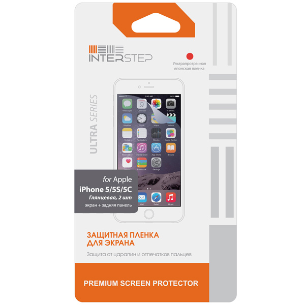 Плёнка для iPhone InterStep IS-SF-IPHONE5CL-000B201 фото
