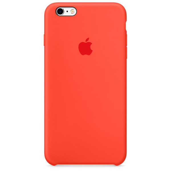 Чехол Apple iPhone 6s Plus Silicone Case оранжевый фото