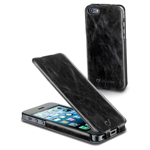 Чехол Cellular Line для iPhone 5s/SE (FLAPSLIMIPHONE5BK)