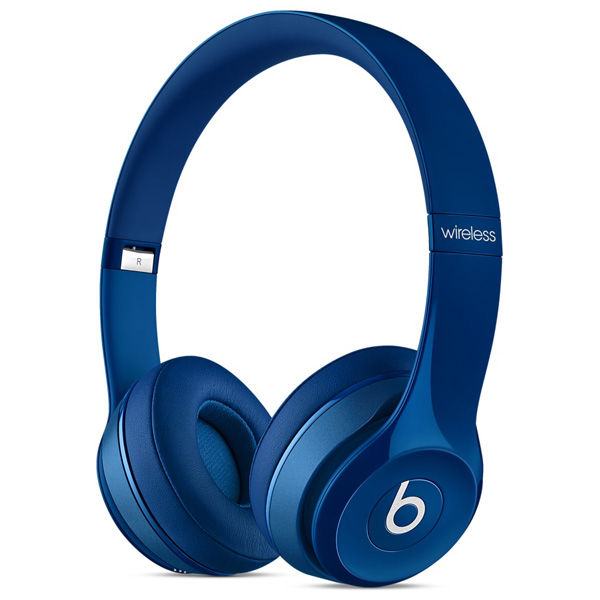 Наушники Bluetooth Beats Solo 2 Wireless Blue (MHNM2ZE/A) фото