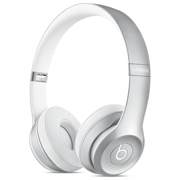 Наушники Bluetooth Beats Solo 2 Wireless Silver (MKLE2ZE/A) фото