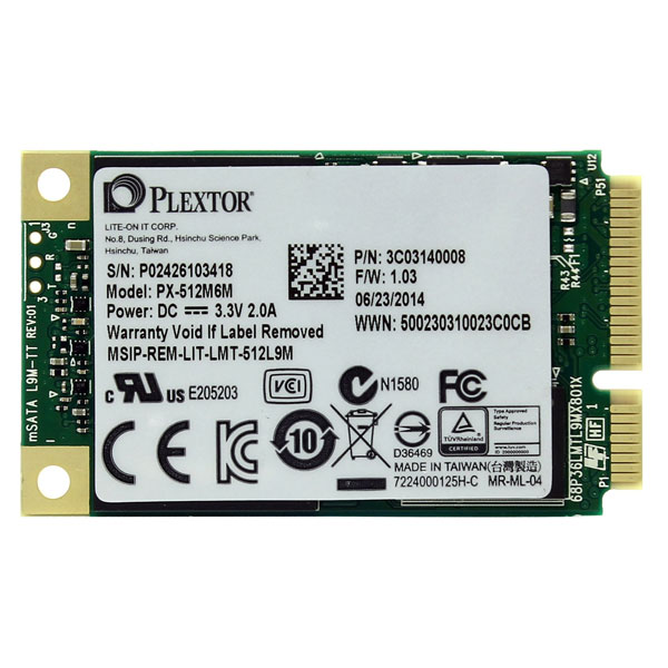 Внутренний SSD накопитель Plextor PX-512M6M фото