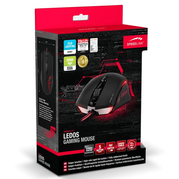 Игровая мышь Speed-Link LEDOS Black (SL-6393-BK)