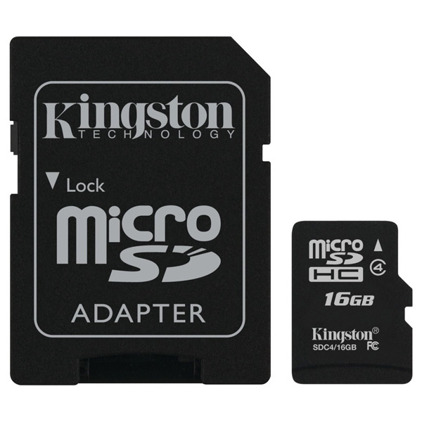 Карта памяти MicroSD Kingston SDC4/16GB