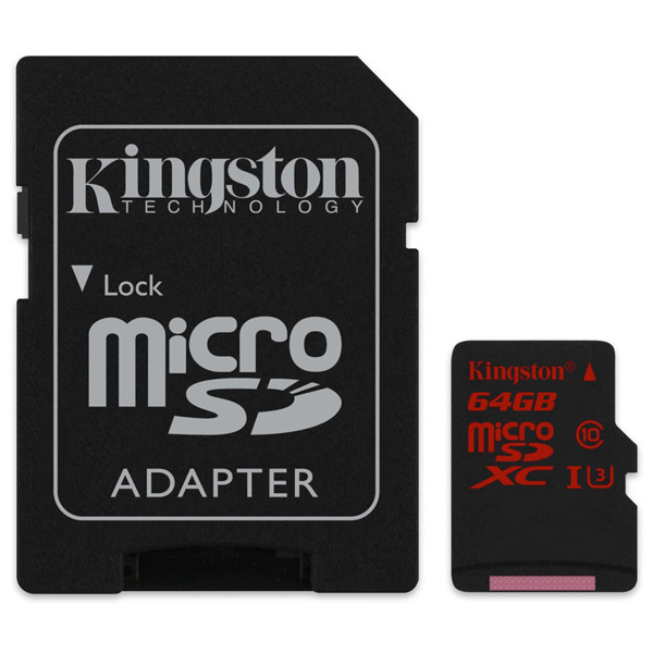 Карта памяти MicroSD Kingston SDCA3/64GB