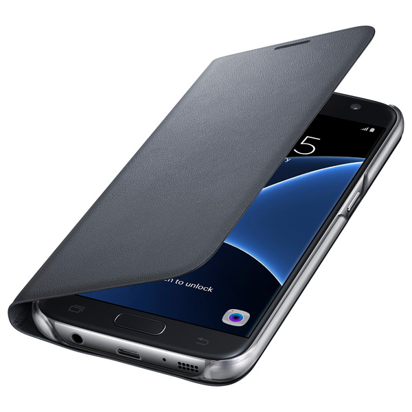 Чехол Samsung LED View Cover S7 Black (EF-NG930PBEGRU)