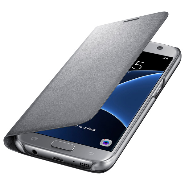 Чехол Samsung LED View Cover S7 Silver (EF-NG930PSEGRU) фото