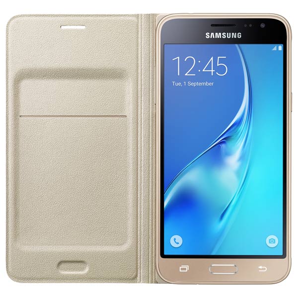 Чехол Samsung Flip Wallet J3 Gold (EF-WJ320PFEGRU)