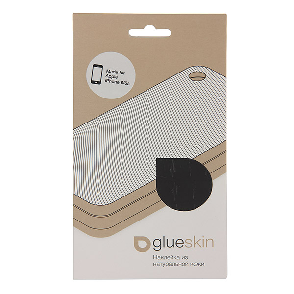 Чехол Glueskin для iPhone 6/6s Black Croco (6-30)