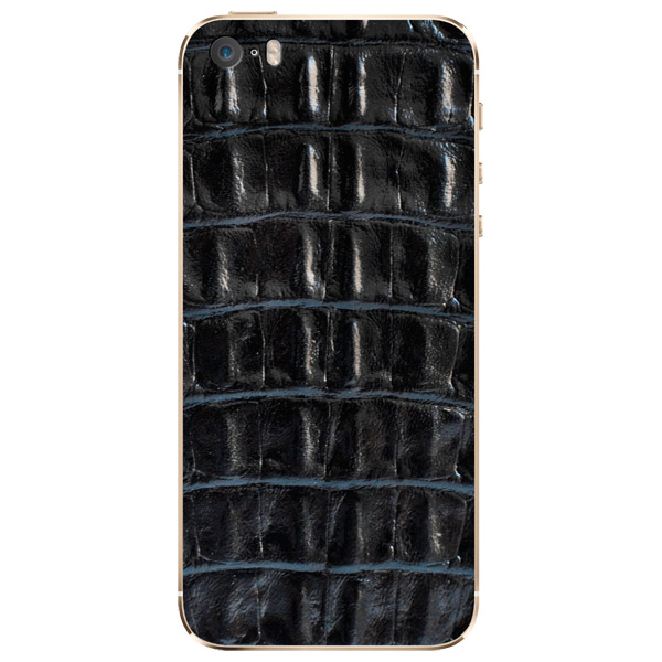 Чехол Glueskin для iPhone 5S/SE Black Croco (5s-30) фото