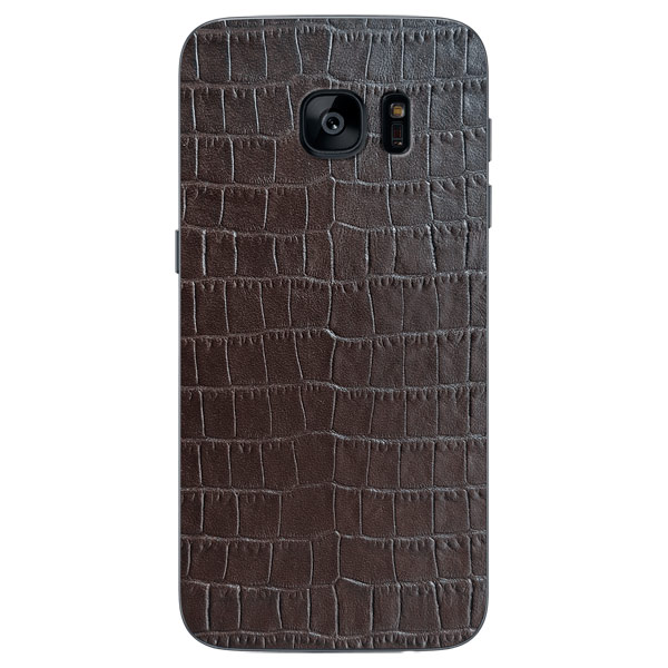 Чехол Glueskin для Galaxy S7 Dark Brown Croco (S7-15) фото