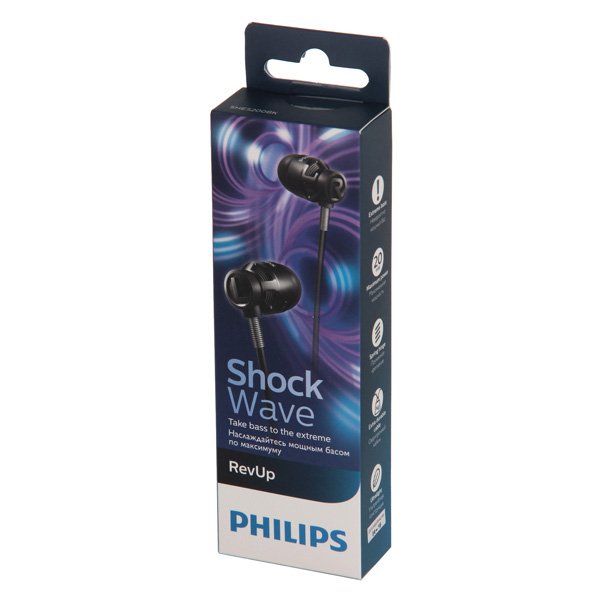 Наушники внутриканальные Philips SHE5200BK/51