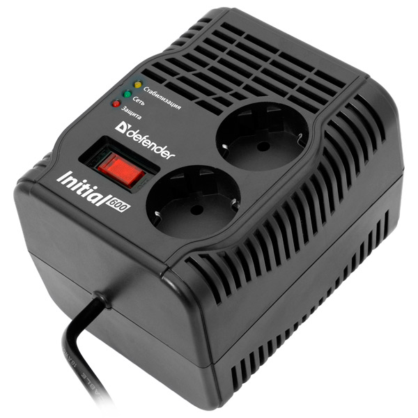 Стабилизатор напряжения Defender AVR Initial 600VA (99016)