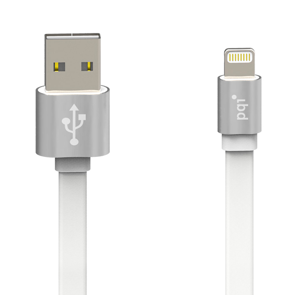 Кабель Lightning PQI i-Cable Metallic 100 Silver (6ZC190701R001A) фото