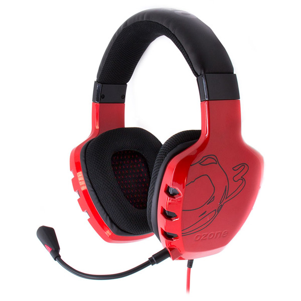 Игровые наушники Ozone Rage ST Red фото