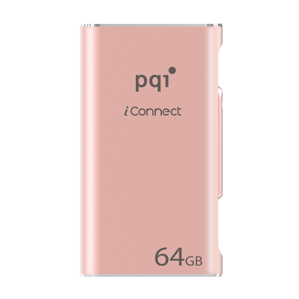 Флеш-диск для Apple PQI iConnect 64GB розовое золото (6I01-064GR4001)