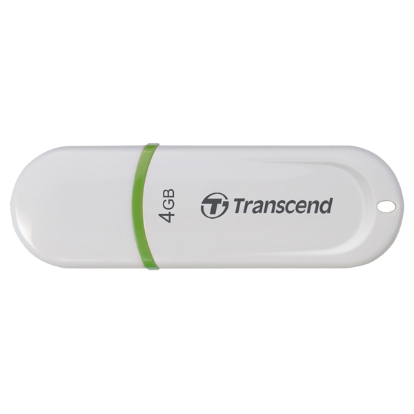 Флеш-диск Transcend JetFlash 330 4GB белый/зеленый (TS4GJF330) фото