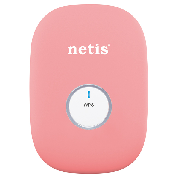 Усилитель интернет сигнала Netis E1+ розовый фото