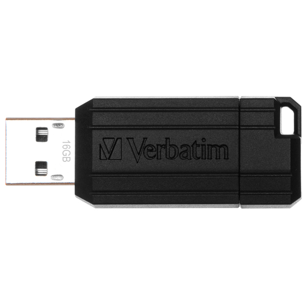 Флеш-диск Verbatim PinStripe Black 16GB (49063) фото