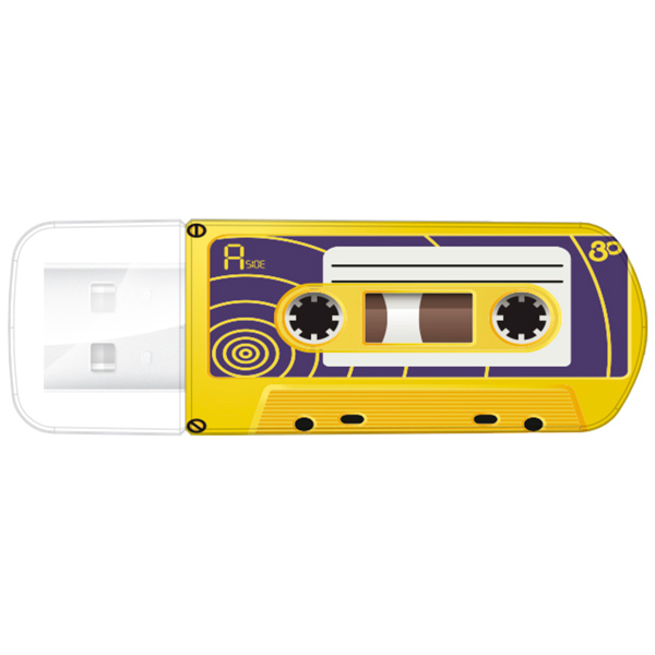 Флеш-диск Verbatim Mini Casette Edition Yellow 32GB (49393)
