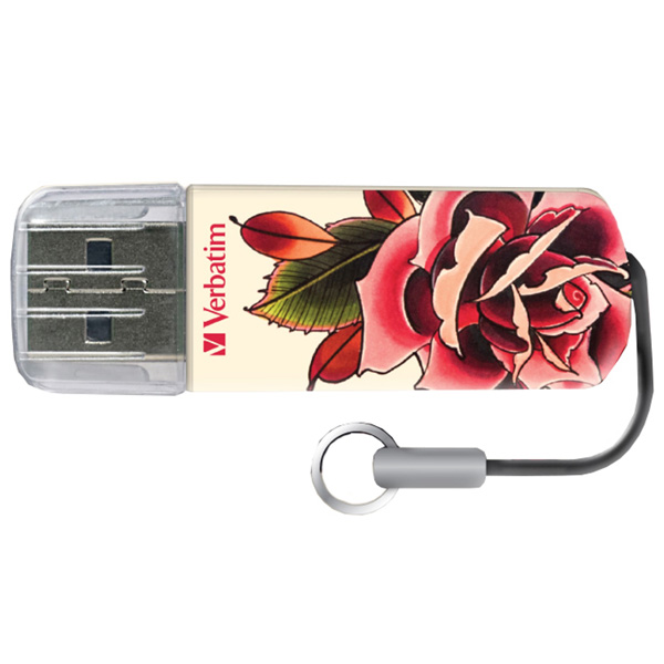 Флеш-диск Verbatim Mini Tattoo Edition "Роза" 32GB (49896) фото