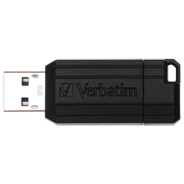 Флеш-диск Verbatim PinStripe Black 8GB (49062) фото