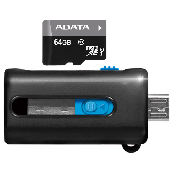 Карта памяти MicroSD ADATA AUSDX64GUICL10-ROTGMBK