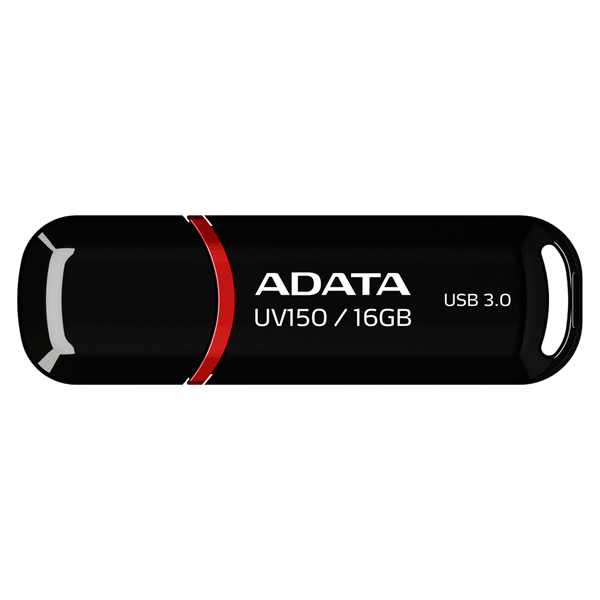 Флеш-диск ADATA UV150 Black 16GB (AUV150-16G-RBK) фото