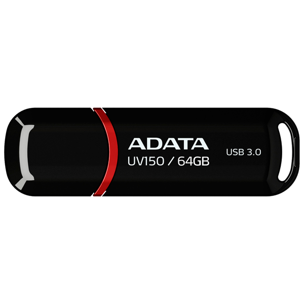 Флеш-диск ADATA UV150 Black 64GB (AUV150-64G-RBK) фото
