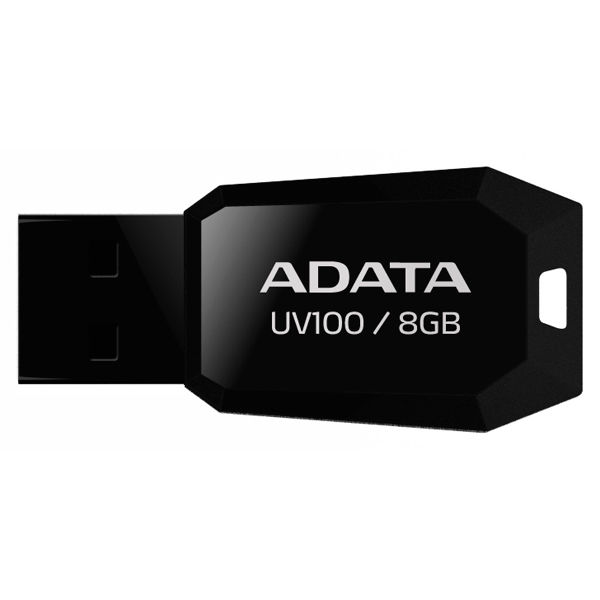Флеш-диск ADATA UV100 Black 8GB (AUV100-8G-RBK) фото