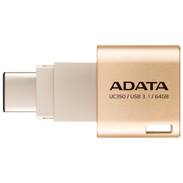 Флеш-диск ADATA Choice UC350 Gold 64GB (AUC350-64G-CGD) фото