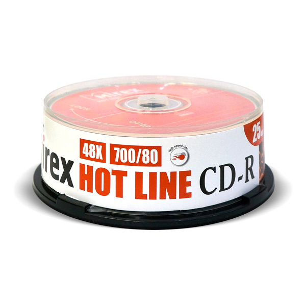 CD-R диск Mirex 700Mb 48х HotLine Cake Box 25 шт. (201601) фото
