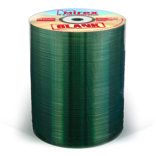 CD-R диск Mirex 700Mb 48х Shrink 100 шт. Blank (200833)