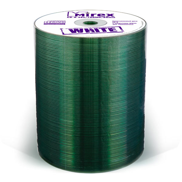 CD-R диск Mirex 700Mb 48х Shrink 100 шт. Thermal Print (200895) фото