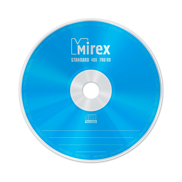 CD-R диск Mirex 700Mb 48х Standart Shrink 100 шт. (201205) фото