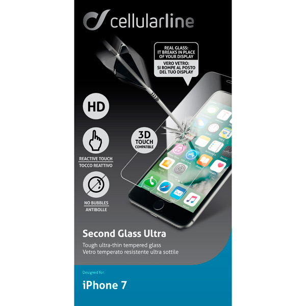 Защитное стекло Cellular Line для iPhone 7 (TEMPGLASSIPH747) фото