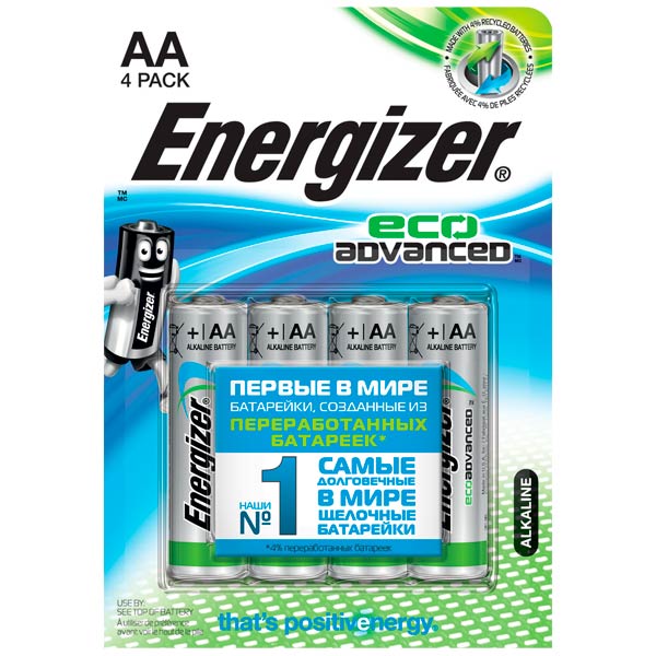 Батарея Energizer Eco Advanced E91 BP 4 (4 шт.) фото
