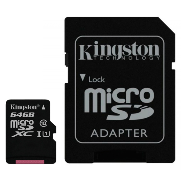 Карта памяти MicroSD Kingston SDC10G2/64GB фото