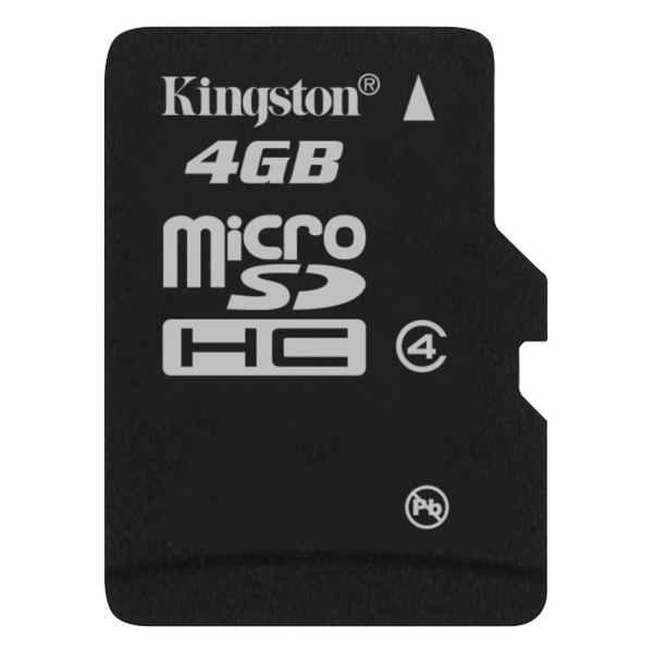 Карта памяти MicroSD Kingston SDC4/4GBSP