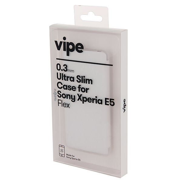 Чехол Vipe Flex for SONY Xperia E5, прозрачный