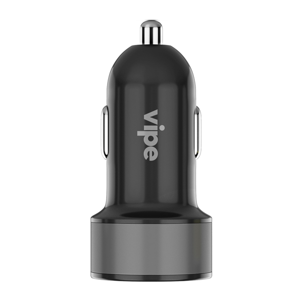 Автомобильное зарядное устройство Vipe 1 USB 2.4A Black (VPCCH24BLK)