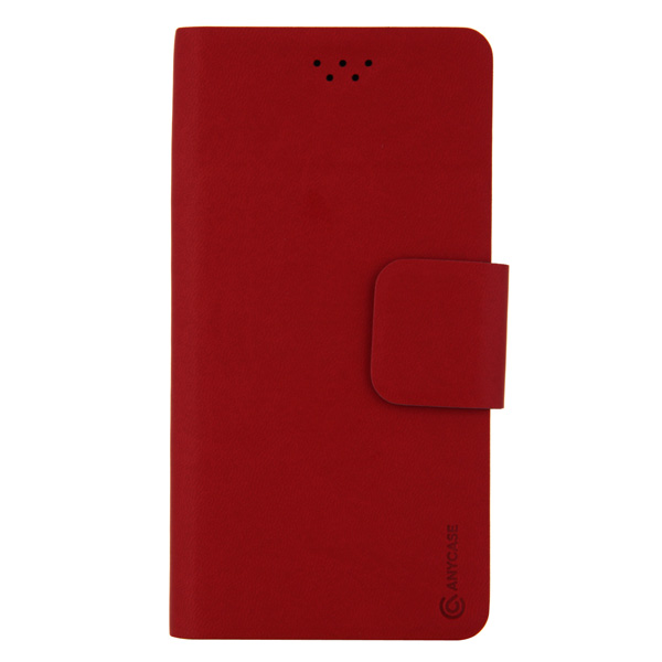 Универсальный чехол для смартфона Anycase Wallet 4.3''-5.5'' красный