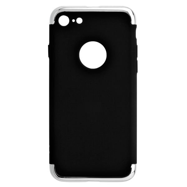 Чехол Red Line Element для iPhone 7 черный (серебристая рамка)