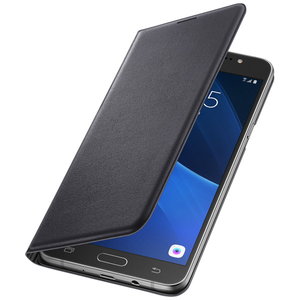 Чехол Samsung Flip Wallet J7 (2016) черный