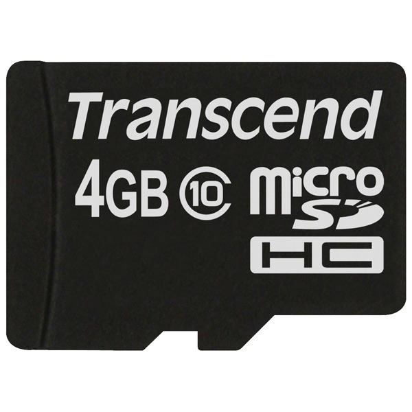 Карта памяти MicroSD Transcend TS4GUSDC10