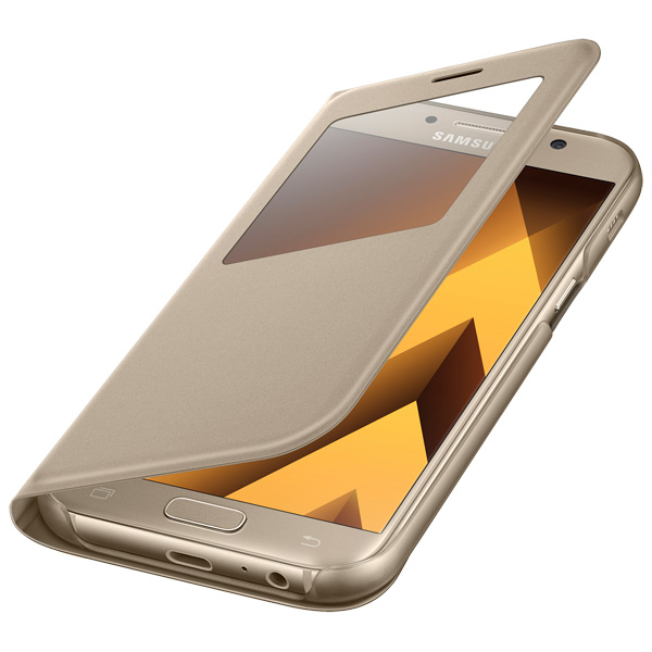 Чехол Samsung A5 2017 S View Standing Cover золотой фото