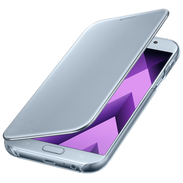 Чехол Samsung A7 2017 Clear View Cover синий фото