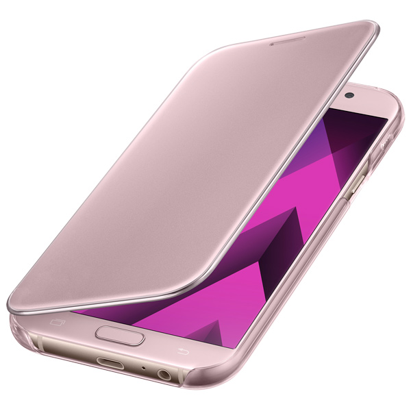Чехол Samsung A7 2017 Clear View Cover розовый