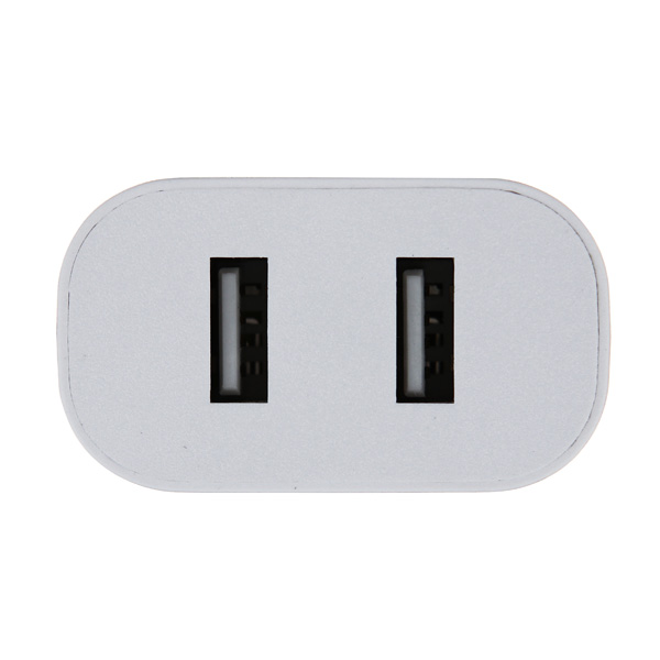 Сетевое зарядное устройство с кабелем RIVACASE 2 USB 2.4A + кабель microUSB (VA 4122 WD1)