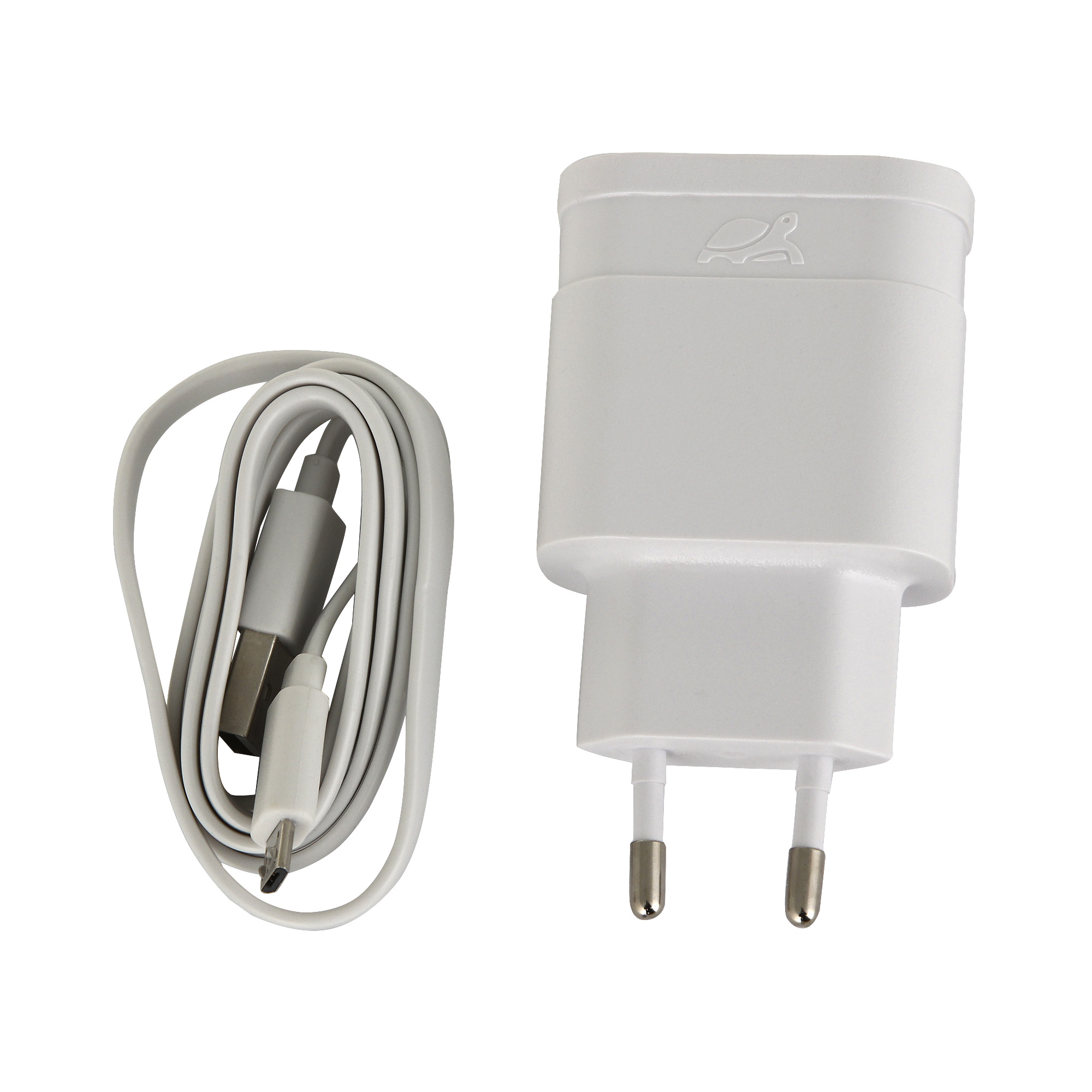 Сетевое зарядное устройство с кабелем RIVACASE 2 USB 3.4A + кабель microUSB (VA 4123 WD1)